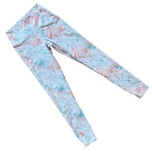 Buffbunny Orange & Turquoise Floral Patterned Leggings